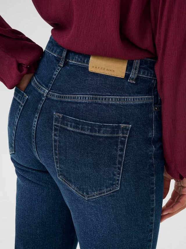 KAFFE - Maris Straight Leg Dark Blue Denim