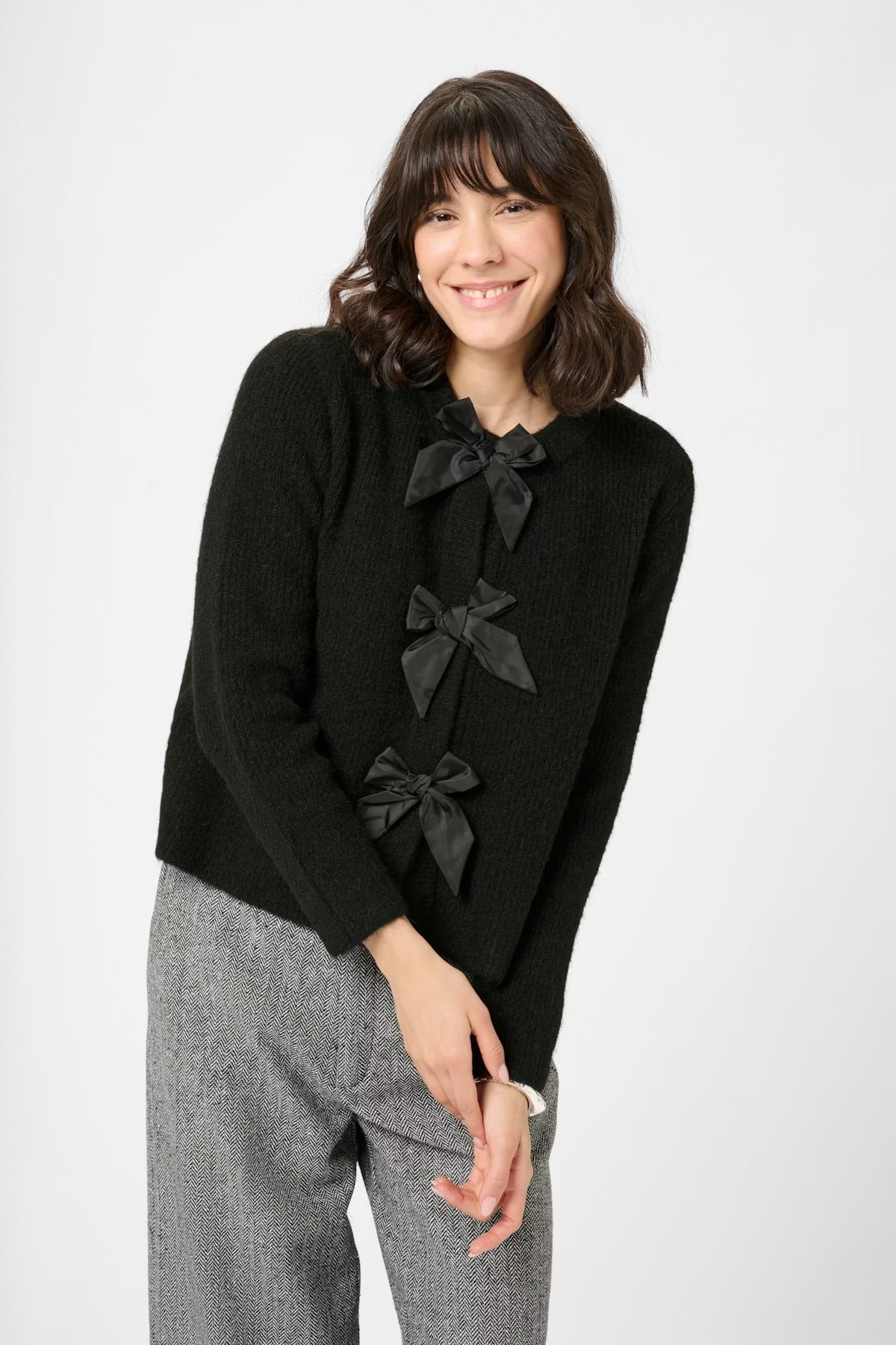 KAFFE - May Knit Cardigan Black