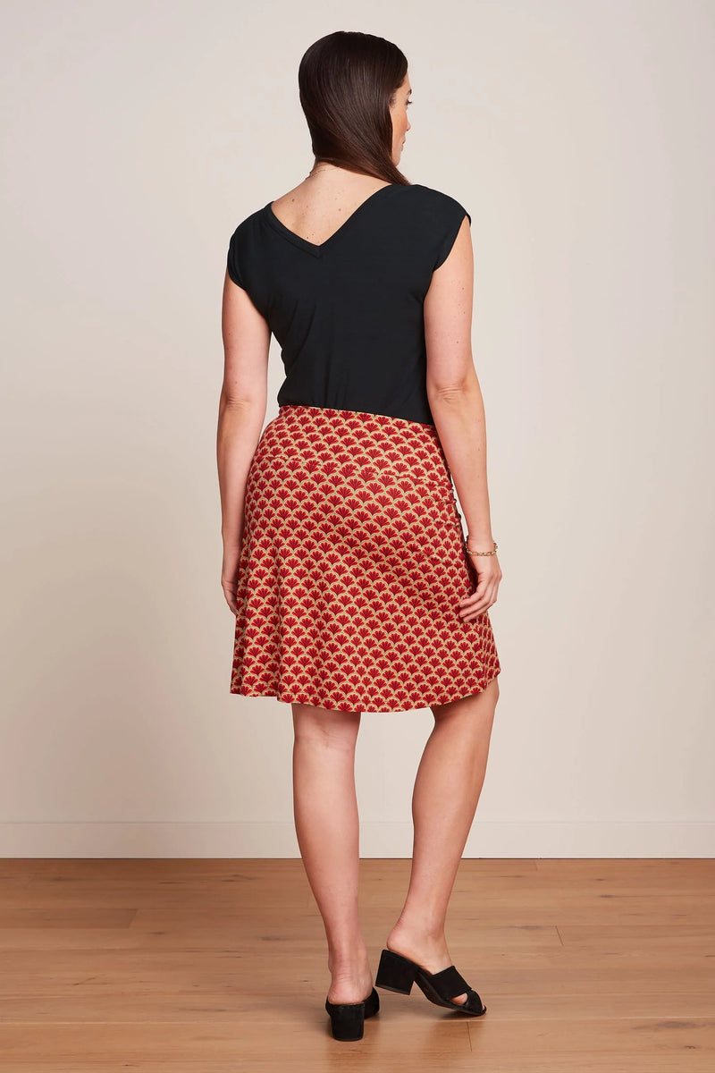King Louie - Border Skirt Touché Red Print