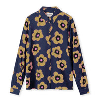 POM Amsterdam - Mila Fleurs Parfaites Blue Blouse