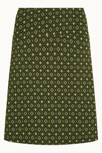 King Louie - Border Skirt Rio Green Black Print