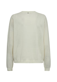 Mos Mosh - Alyce Linen Cardigan Ecru