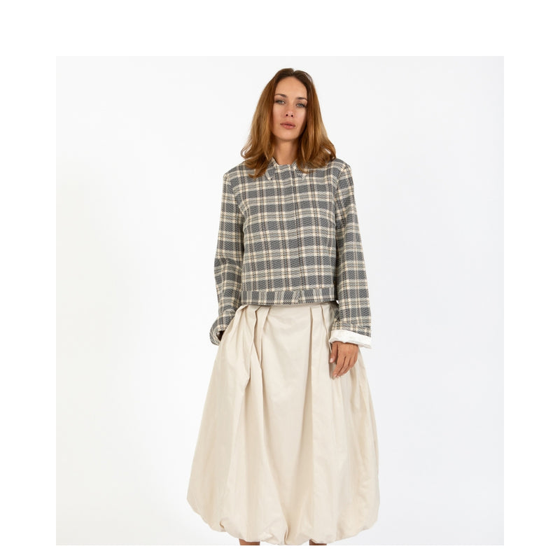 Coster Copenhagen - Short Jacket Crème/Black Check