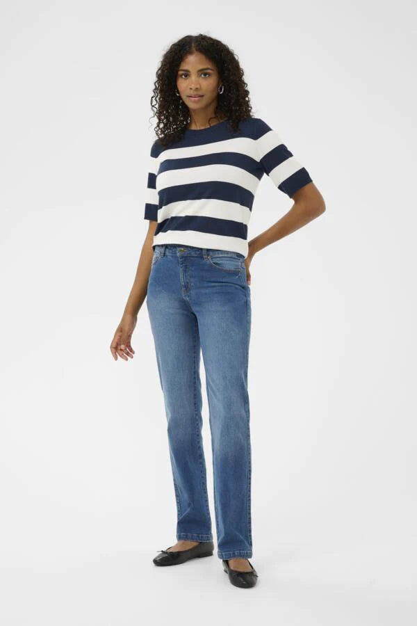 KAFFE - Maris Straight Leg Medium Blue Denim