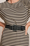 King Louie - Black Raffia Belt