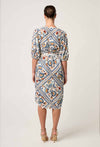ONCE WAS - Theia Viscose Scallop Embroidered Dress in Petinos Floros