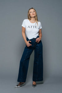 ATTE Denim - Claudia Wide Leg Flare Jean Ink