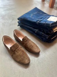 Mila Raine - Captain Loafer Chocolate Suede