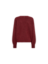 Mos Mosh - Thora V-Neck Knit Cardigan Garnet