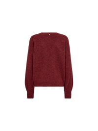 Mos Mosh - Thora V-Neck Knit Cardigan Garnet