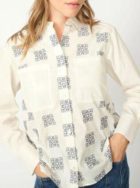 Mos Mosh - Weina Geo Shirt Ecru