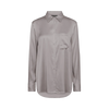 Mos Mosh - Linda Satin Shirt Sharkskin