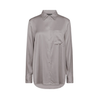 Mos Mosh - Linda Satin Shirt Sharkskin
