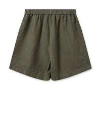 MOS MOSH - Emmi Linen Shorts Dusty Olive