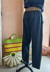 Blueberry Italia - Linen Capri Pant Navy