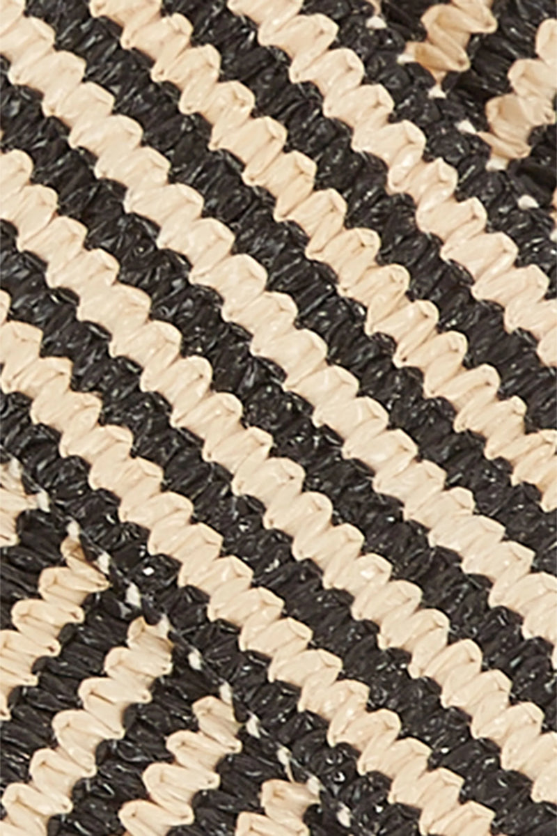 King Louie - Raffia Striped Belt with Tort Buckle