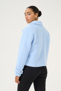 KAFFE - Anne Teddy  Windsurfer Blue Short Jacket