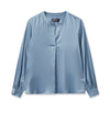 Mos Mosh - Enfa Satin Blouse Celestial Blue