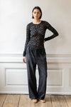Project AJ117 - Black Lace Long Sleeve Top