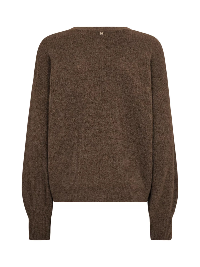 Mos Mosh - Thora V-Neck Knit Cardigan Rain Drum