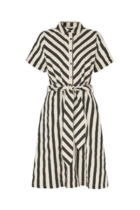 Lolly’s Laundry - Tulle Midi Dress Black Stripe