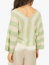Traffic People - Betty Summer Wool Rich Jumper Green/White