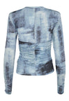 Gestuz - Areen Long Sleeve Blouse Blue Denim