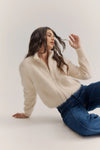 World of Nomads - Felix Zip Cardigan Oatmeal