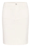 KAFFE - Karla Twill Skirt Chalk White