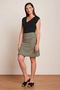 King Louie - Border Skirt Fusili Black Print