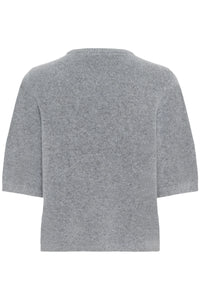 Gestuz - Alpha SS Crew Knit Top Pearl Blue Melange