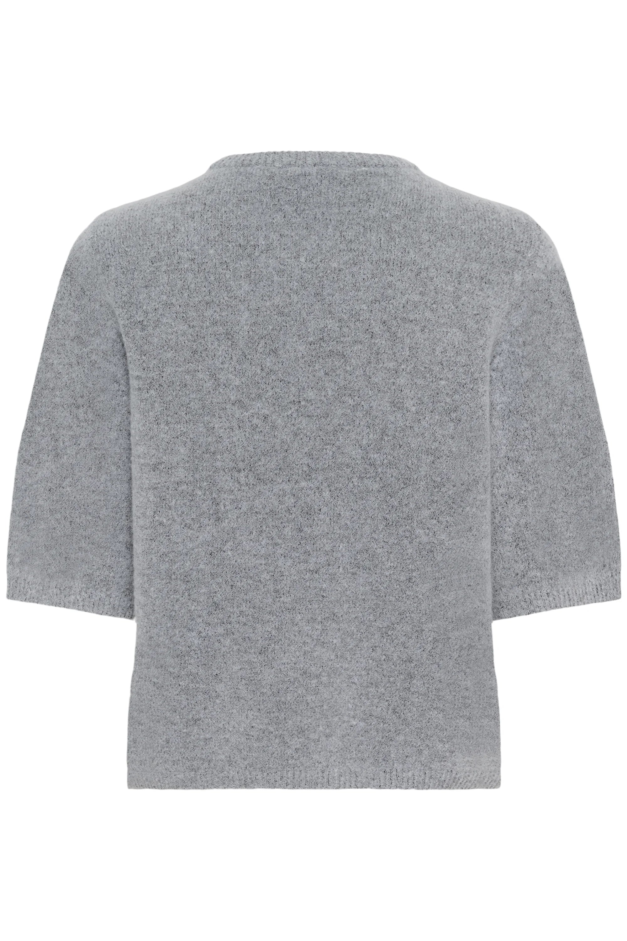 Gestuz - Alpha SS Crew Knit Top Pearl Blue Melange