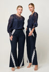 ONCE WAS - Mirador Cotton Silk Shirt in Night Sky