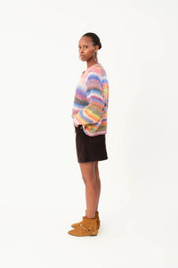 Lolly’s Laundry - Padova Knit Cardigan Multi Stripe