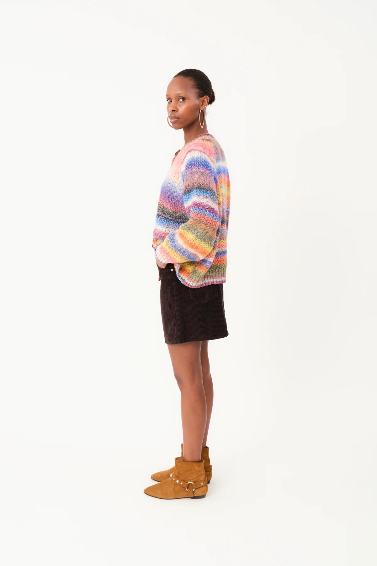 Lolly’s Laundry - Padova Knit Cardigan Multi Stripe