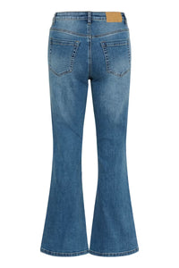 KAFFE - Forest Slim Fit Flared Jeans Mid Blue