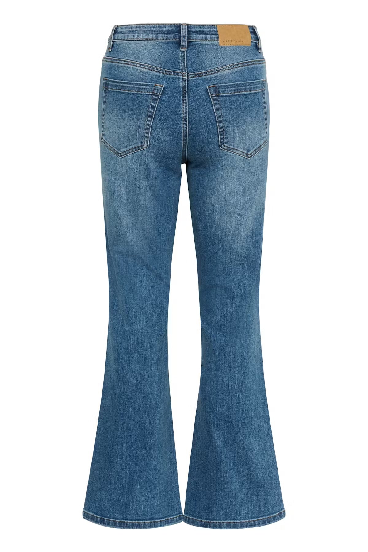 KAFFE - Forest Slim Fit Flared Jeans Mid Blue