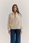 World of Nomads - Felix Zip Cardigan Oatmeal