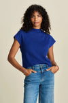 POM Amsterdam - Bright Blue Knit Top/Vest