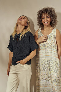 MOS MOSH - Lula Mimi Dress Goldfinch Print