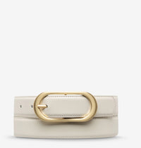 Status Anxiety - Final Loop Belt Ivory/Gold
