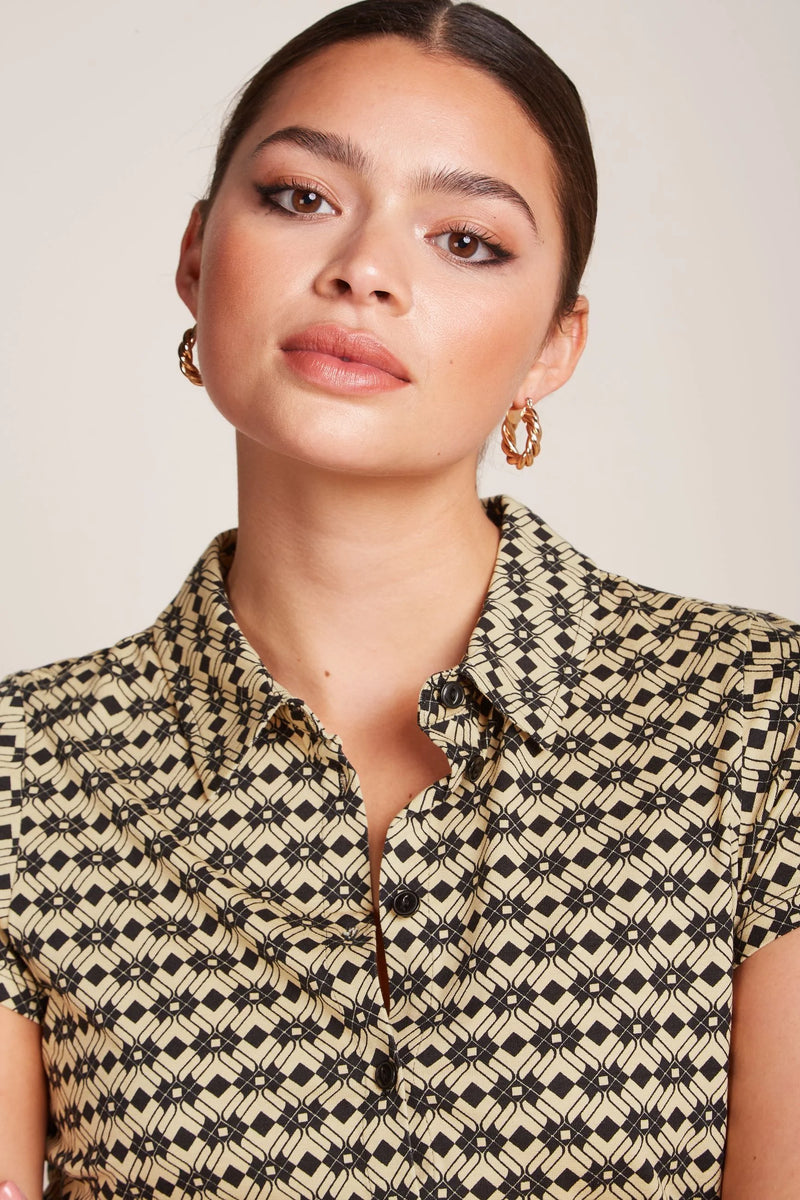 King Louie - Short Sleeve Fusili Blouse