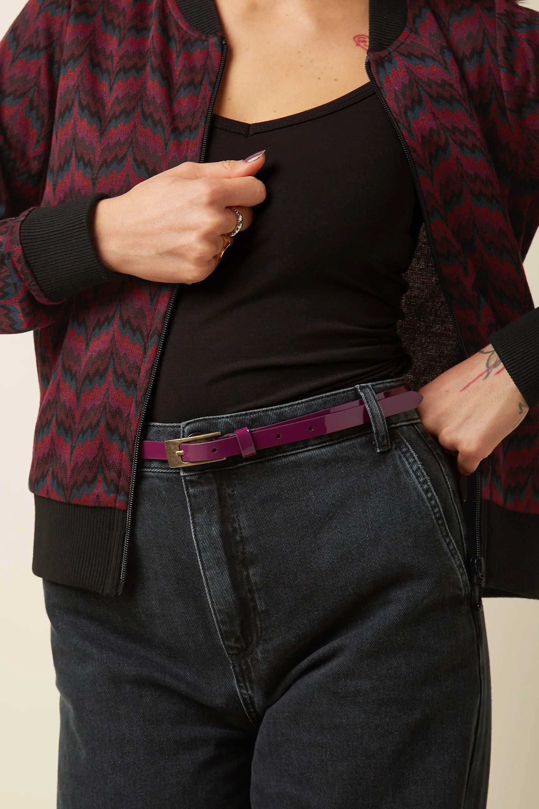 King Louie - Patent Belt Two Tone