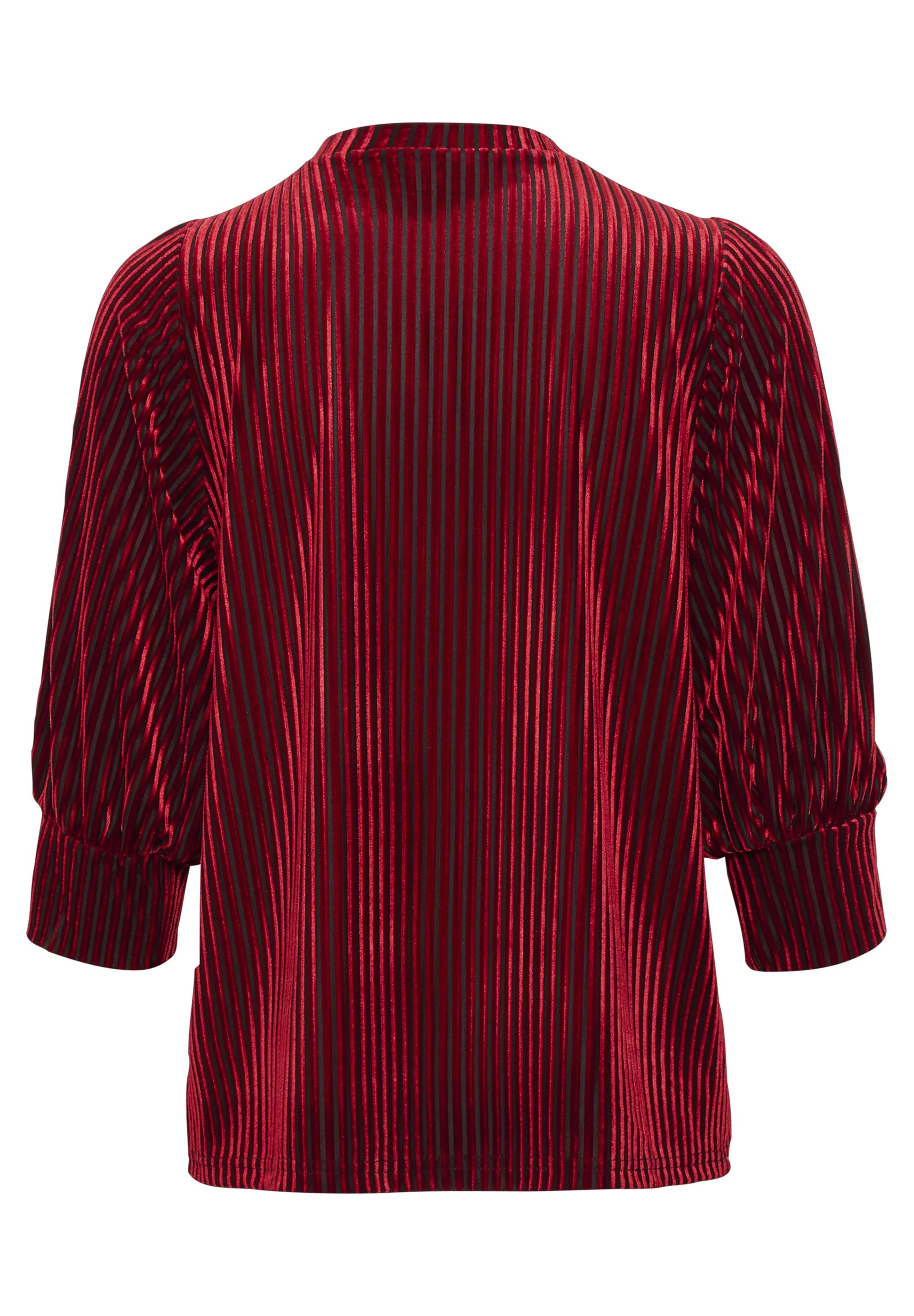 KAFFE - Caca Velvet Blouse Red