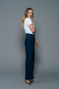 ATTE Denim - Claudia Wide Leg Flare Jean Ink