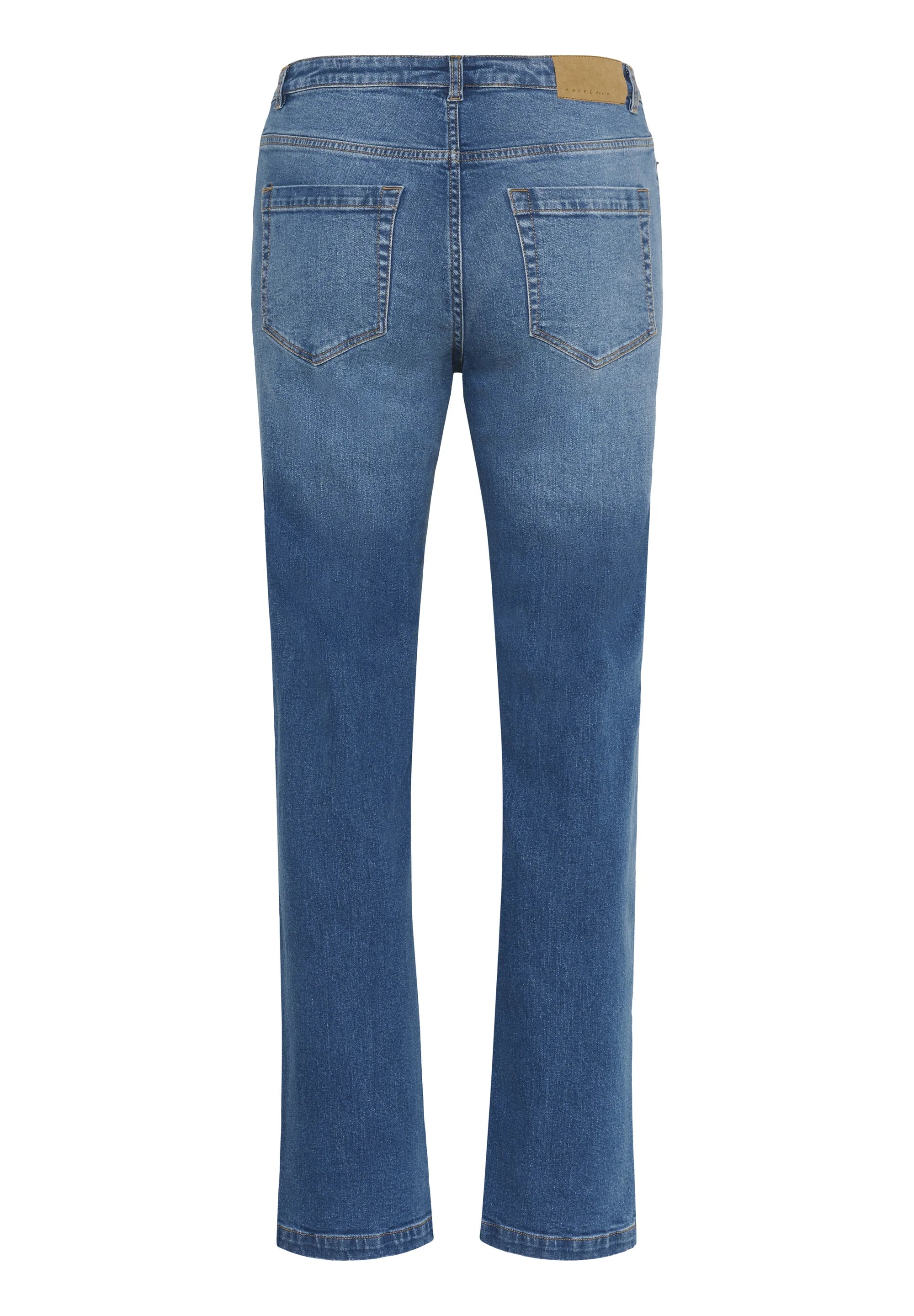KAFFE - Maris Straight Leg Medium Blue Denim