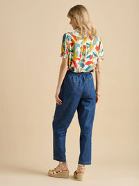 Brakeburn - Falling Leaves Short Sleeve Blouse