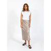 CC Heart - Emilie Jersey and Satin Dress White/Warm Grey