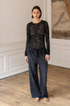 Project AJ117 - Black Lace Long Sleeve Top