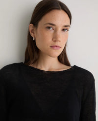 Yerse - Boat Neck Knit Black